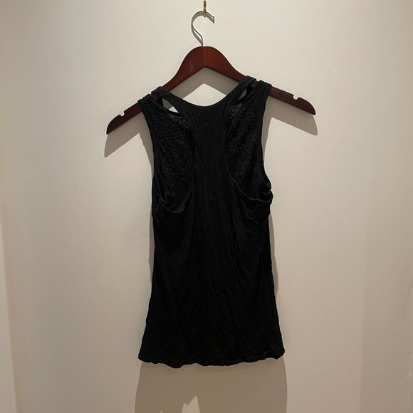 Bundle of Two Vintage Gap Sequin Racerback Tank Top XS (NWT Grey and Black) - Picture 7 of 7